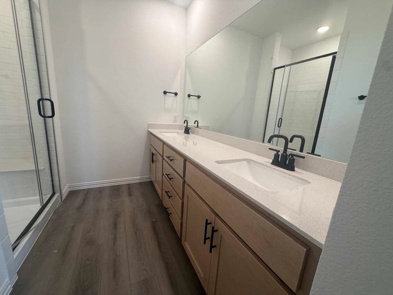 Primary Bathroom Construction Progress featuring the Foundry Collection Primary Bathroom Construction Progress featuring the Foundry Collection