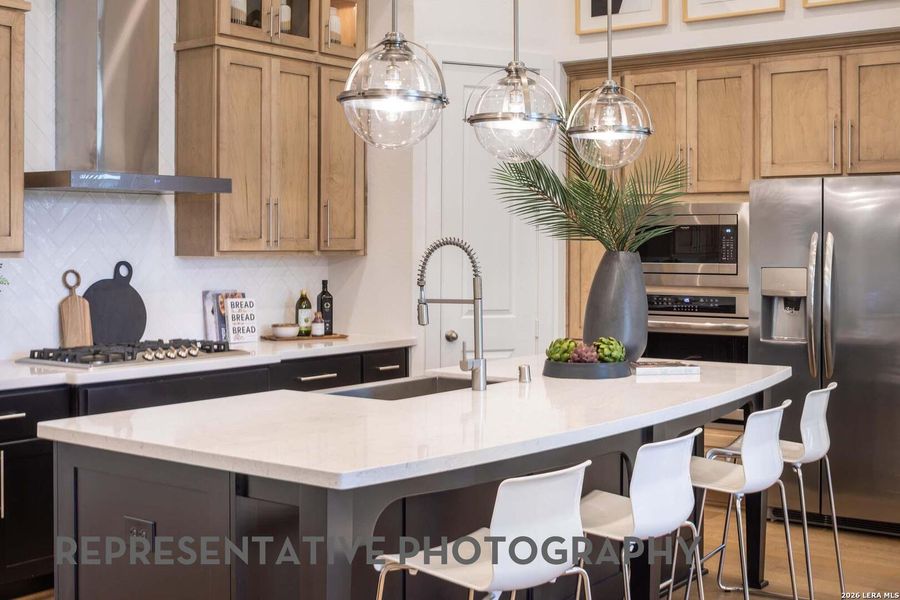 Furnished interior view inside a new home in The Ranches at Creekside, Boerne (Image 28).