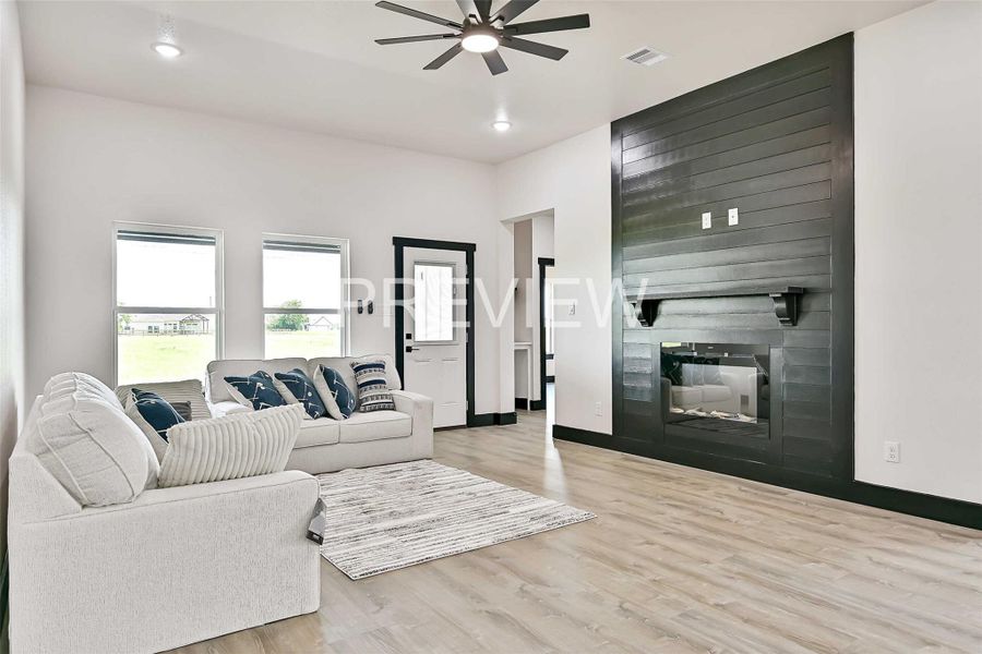 Furnished interior view inside a new home in , Angleton (Image 27).