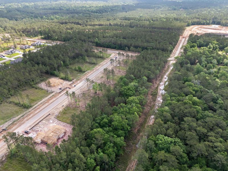 Site preparation for new homesites in , Conroe (Image 4).