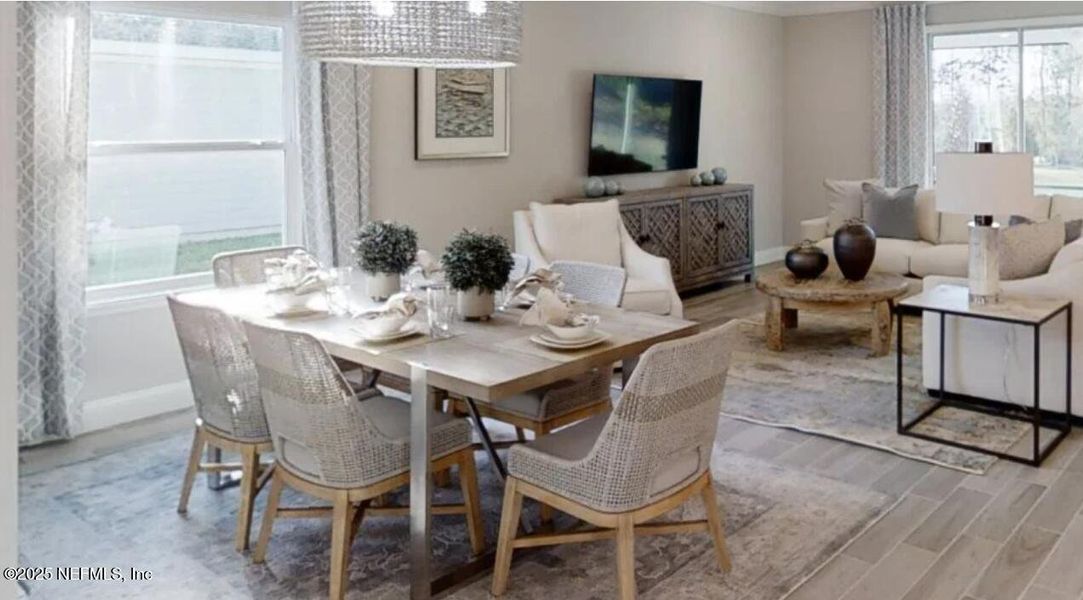 Furnished interior view inside a new home in Edenbrooke at Hyland Trail | 55+: Edenbrooke at Hyland Trail 50s, Green Cove Springs (Image 10). Furnished interior view inside a new home in Edenbrooke at Hyland Trail | 55+: Edenbrooke at Hyland Trail 50s, Green Cove Springs (Image 10).