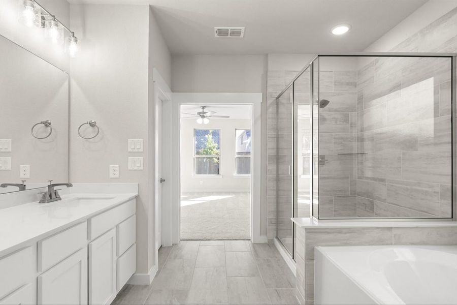 Representative furnished interior of a home built from the Sequoia II Katy Lakes 50s by Brohn Homes in Katy Lakes, Katy (Image 4).