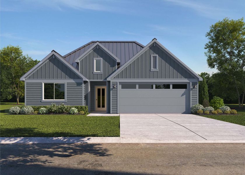 Representative exterior photo of a completed home built from the Mustang by D.R. Horton in The Islands of Rockport, Rockport, TX (Image 2).