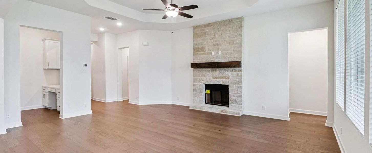 Representative unfurnished interior of a home built from the Kerrville by Ashton Woods in Saddlebrook Ranch, Schertz (Image 18).
