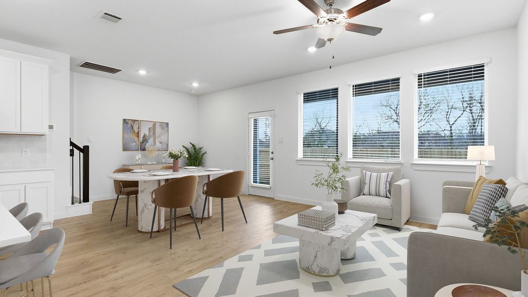 Furnished interior view inside a new home in Murphy Village, Missouri City (Image 9).