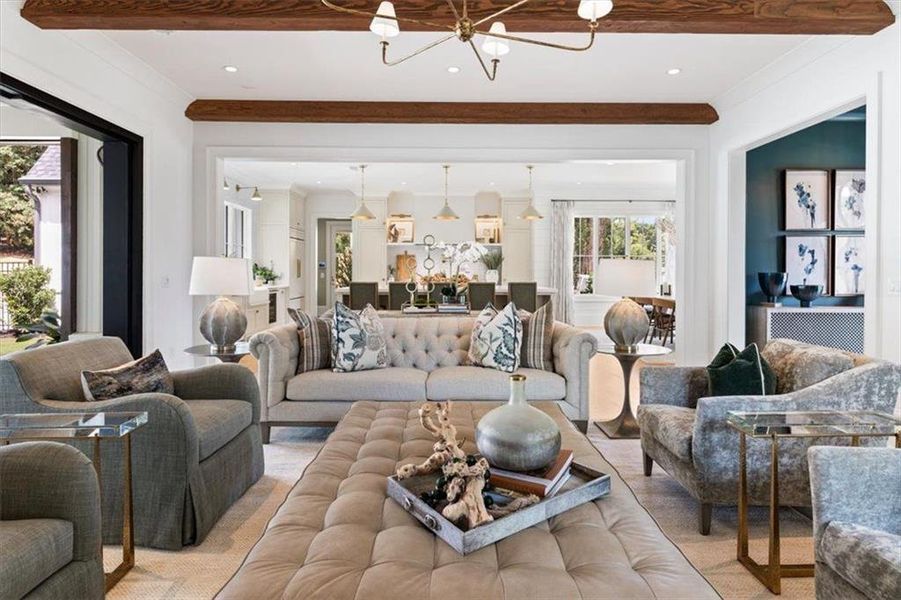 Furnished interior view inside a new home in , Roswell (Image 7).