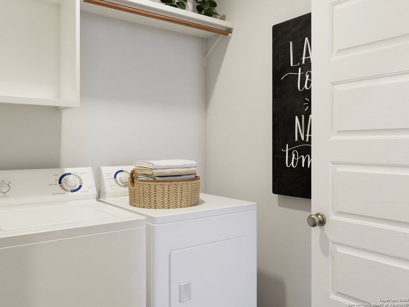 Furnished interior view inside a new home in Abbott Place, St. Hedwig (Image 5).