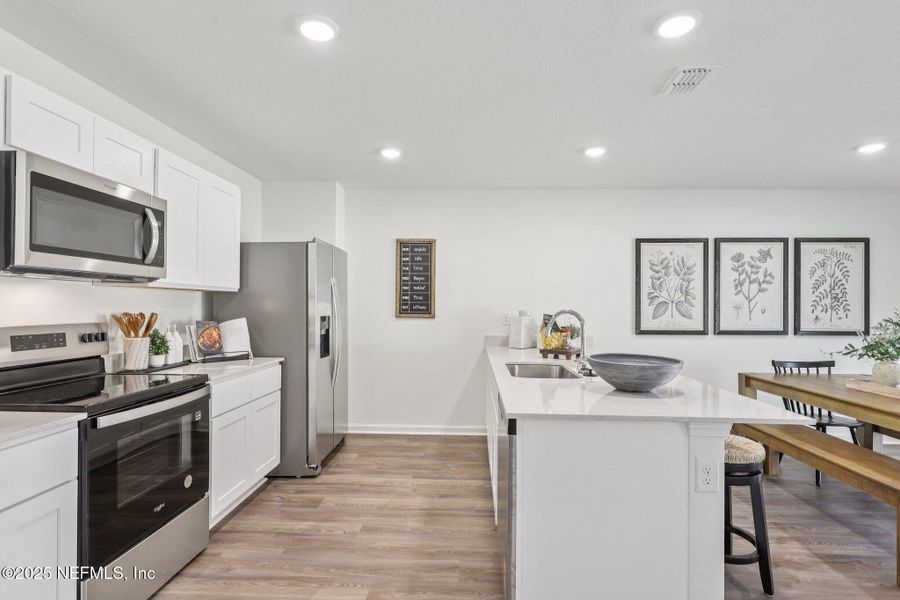 Furnished interior view inside a new home in Kings Landing, Jacksonville (Image 9). Furnished interior view inside a new home in Kings Landing, Jacksonville (Image 9).