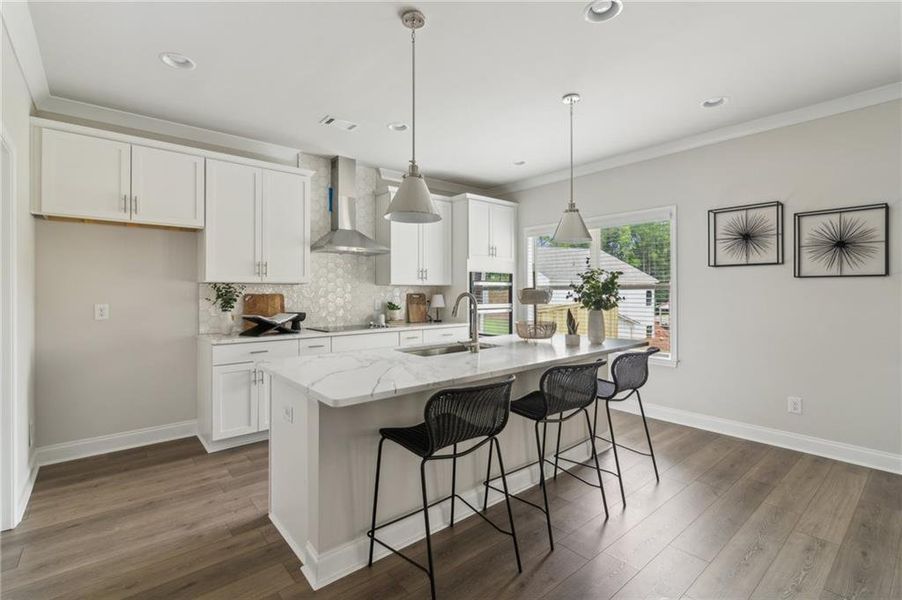 Furnished interior view inside a new home in , Flowery Branch (Image 9).