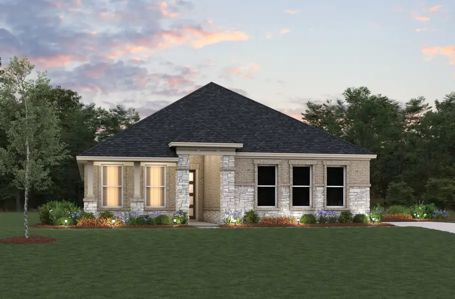 Representative exterior photo of a completed home built from the Cameron by Beazer Homes in Timber Hollow, Magnolia, TX (Image 2). Representative exterior photo of a completed home built from the Cameron by Beazer Homes in Timber Hollow, Magnolia, TX (Image 2).
