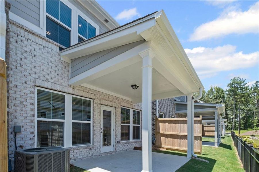 Exterior details and patio area of a home in Adler Springs, Powder Springs (Image 2). Exterior details and patio area of a home in Adler Springs, Powder Springs (Image 2).