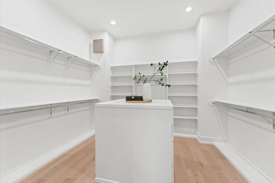 Primary closet Primary closet