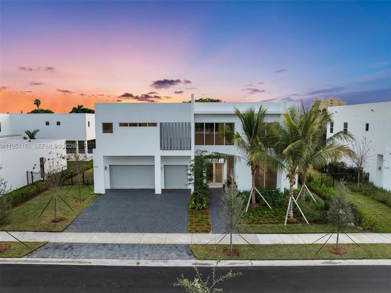 Front exterior of a new home in , Weston, FL, highlighting curb appeal (Image 25).