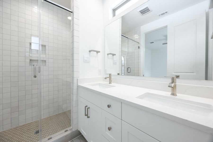 Furnished interior view inside a new home in The Porch at Du Pre, Buda (Image 3).