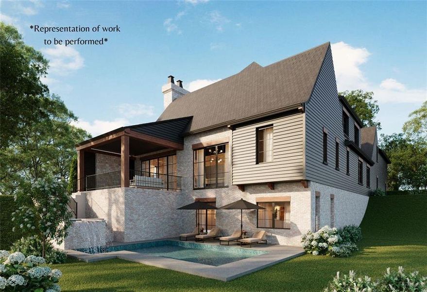 Exterior details and patio area of a home in , Alpharetta (Image 3).