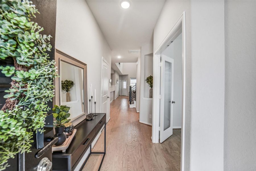 Long entry way welcoming you into this beautiful home!