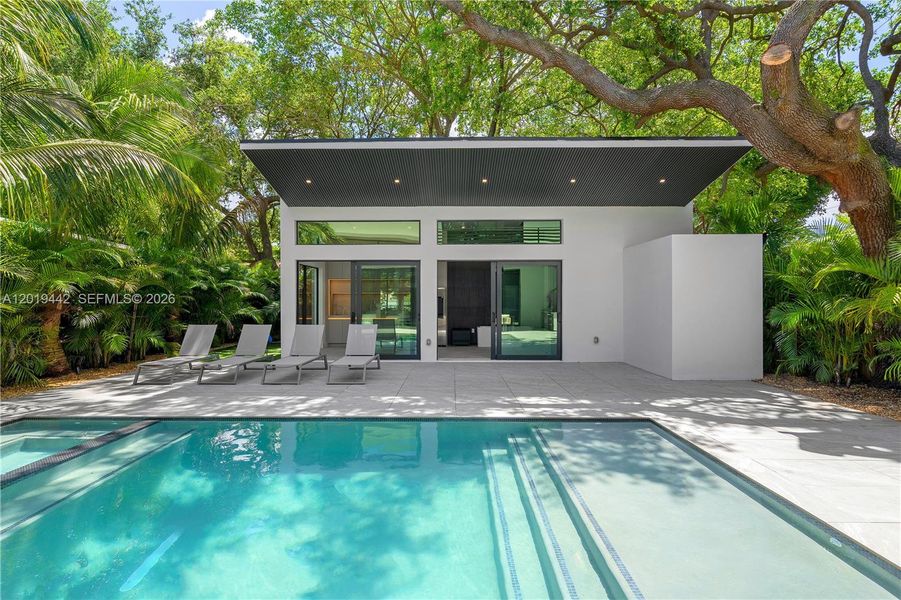 Exterior details and patio area of a home in , Miami (Image 29). Exterior details and patio area of a home in , Miami (Image 29).