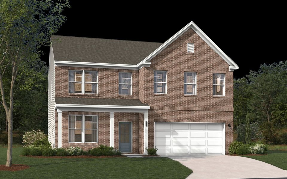 Representative exterior photo of a completed home built from the The Kershaw by Stanley Martin Homes in Riverside Ridge, Lawrenceville, GA (Image 69).