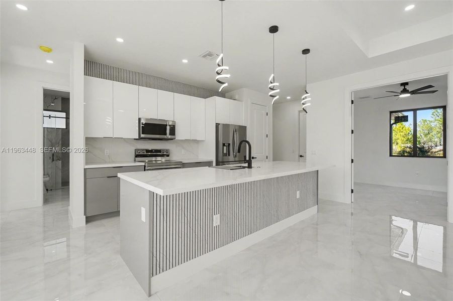 Furnished interior view inside a new home in , Lehigh Acres (Image 10).