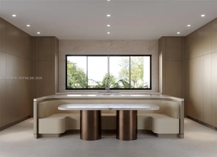 Furnished interior view inside a new home in , Miami (Image 3).
