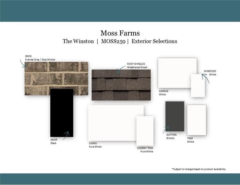 Sample of building materials used in homes in Moss Farm, White House (Image 39).