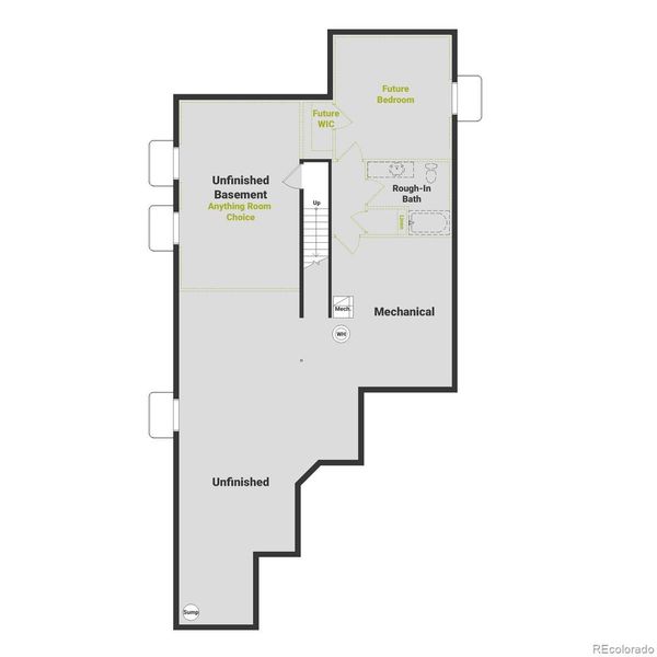 2D floor plan layout of this home in , Aurora, CO (Image 1).