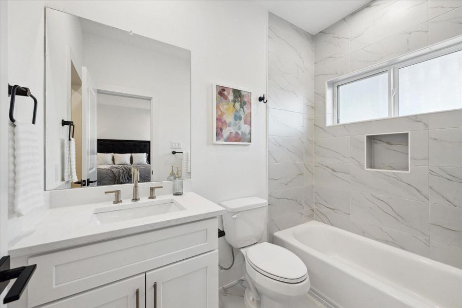 Furnished interior view inside a new home in , Houston (Image 16).