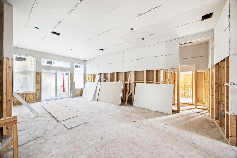View of Family Room from the Kitchen