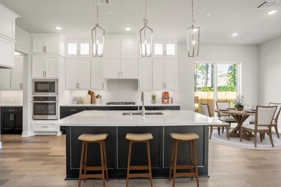 Furnished interior view inside a new home in Artavia 70′ Lots, Conroe (Image 32).