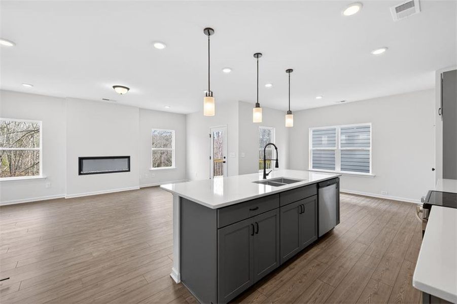 Furnished interior view inside a new home in Sanders Park, Austell (Image 12).