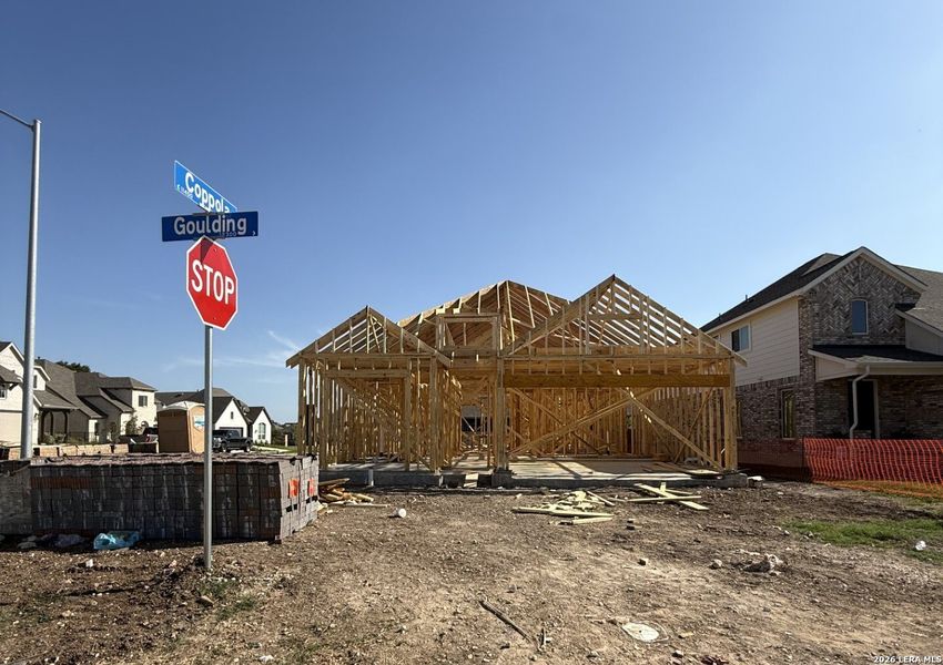 In-progress construction of a new home in Davis Ranch, San Antonio, TX (Image 5).