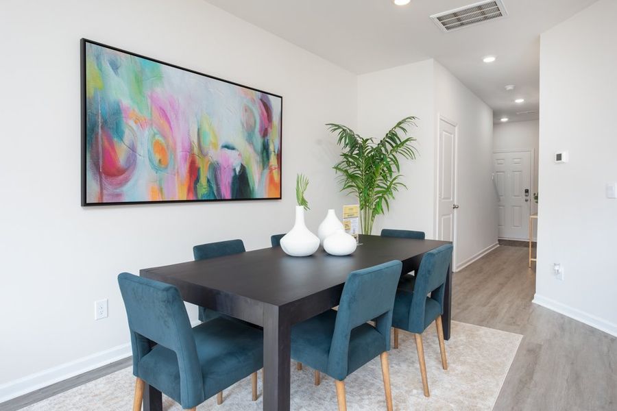 Representative furnished interior of a home built from the MAYWOOD by D.R. Horton in Trinity Townes, Trinity (Image 7). Representative furnished interior of a home built from the MAYWOOD by D.R. Horton in Trinity Townes, Trinity (Image 7).