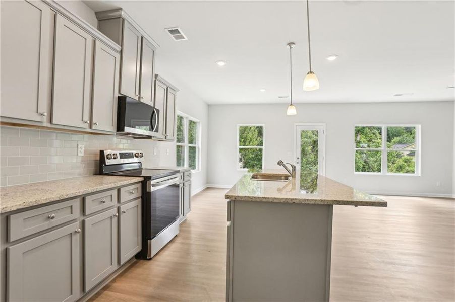 Furnished interior view inside a new home in The Hills at Cedar Creek, Winder (Image 5).