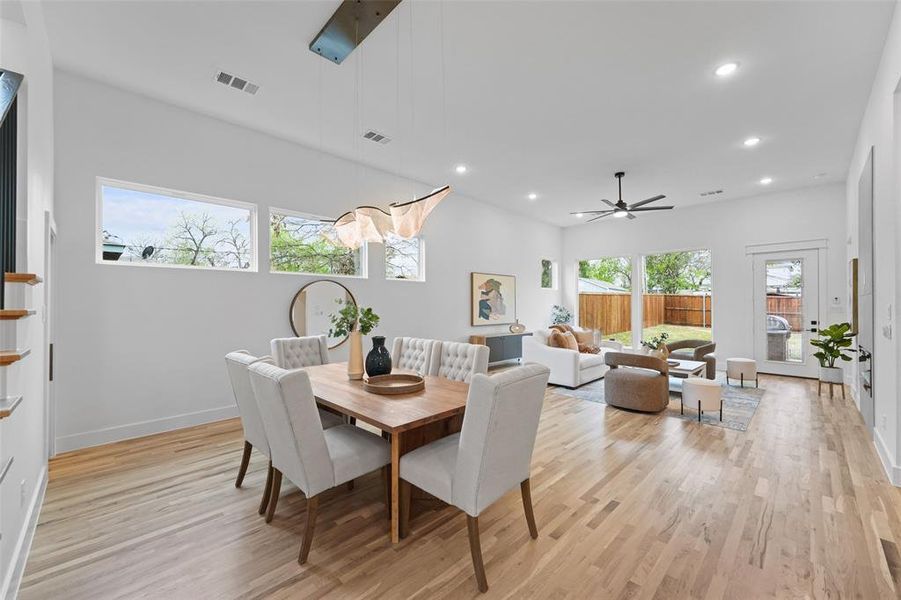 Furnished interior view inside a new home in , Dallas (Image 31).