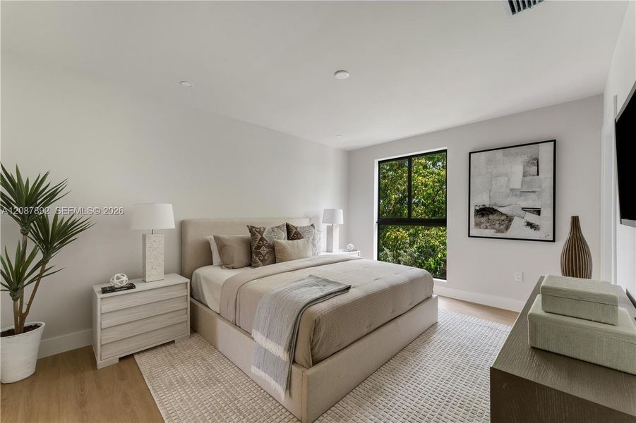 Furnished interior view inside a new home in , Miami (Image 13).