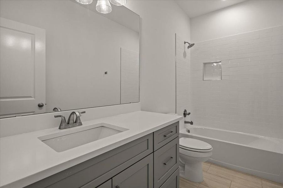 Furnished interior view inside a new home in Briar Branch Estates, Celeste (Image 6). Furnished interior view inside a new home in Briar Branch Estates, Celeste (Image 6).