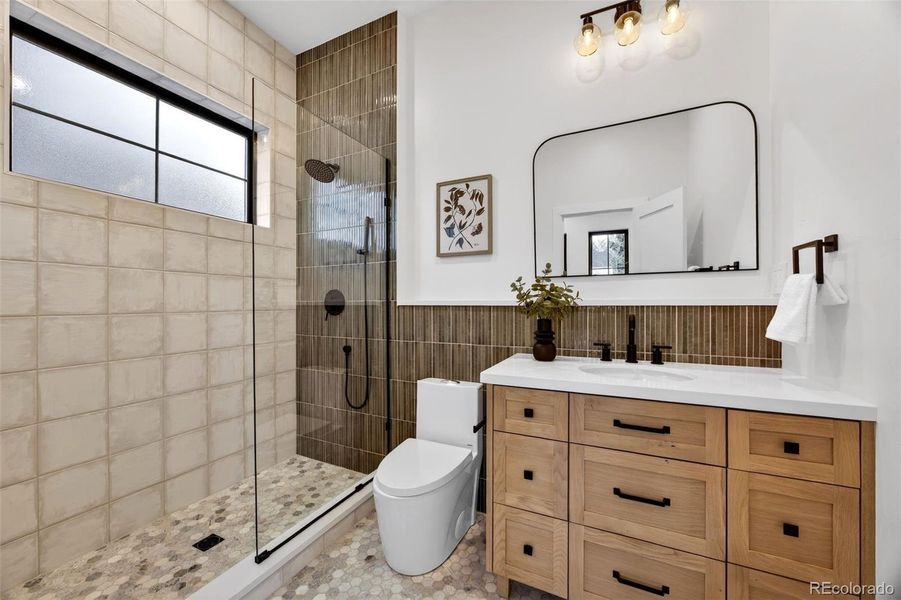 Furnished interior view inside a new home in , Denver (Image 44).