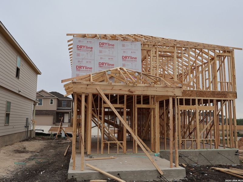 In-progress construction of a new home in Paloma Park, Converse, TX (Image 23). In-progress construction of a new home in Paloma Park, Converse, TX (Image 23).