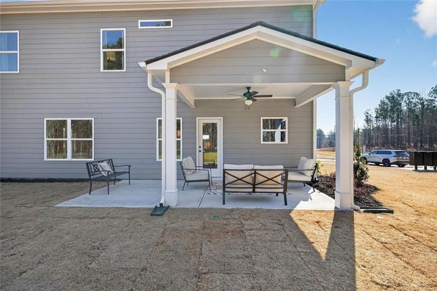 Exterior details and patio area of a home in Laurel Creek, Calhoun (Image 20).