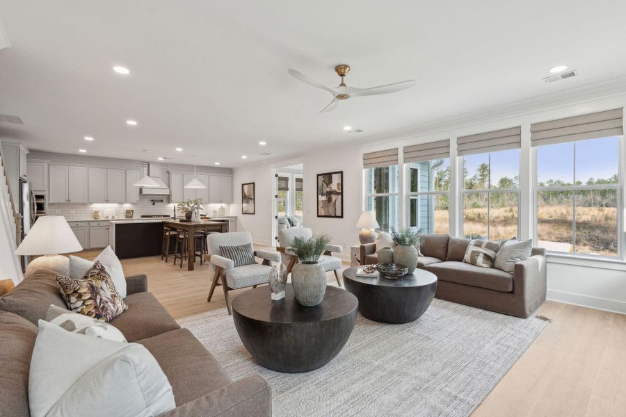 Furnished interior view inside a new home in Tidewater at Lakes of Cane Bay, Summerville (Image 55).