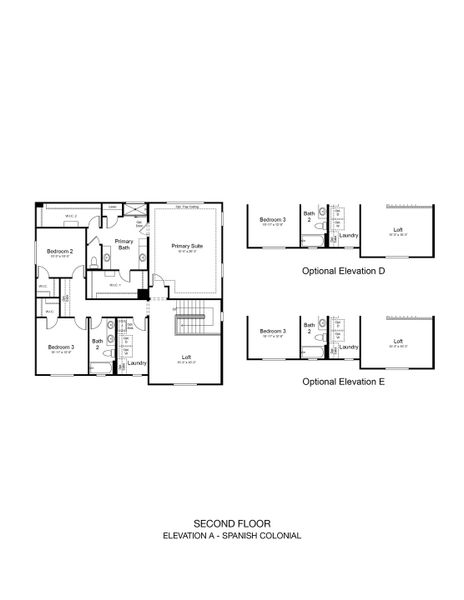 2D floor plan layout of this home in Hawes Crossing, Mesa, AZ (Image 3).