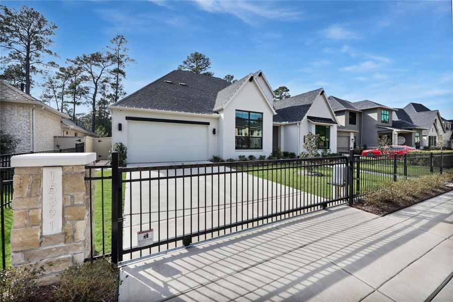 Private and secure gate.