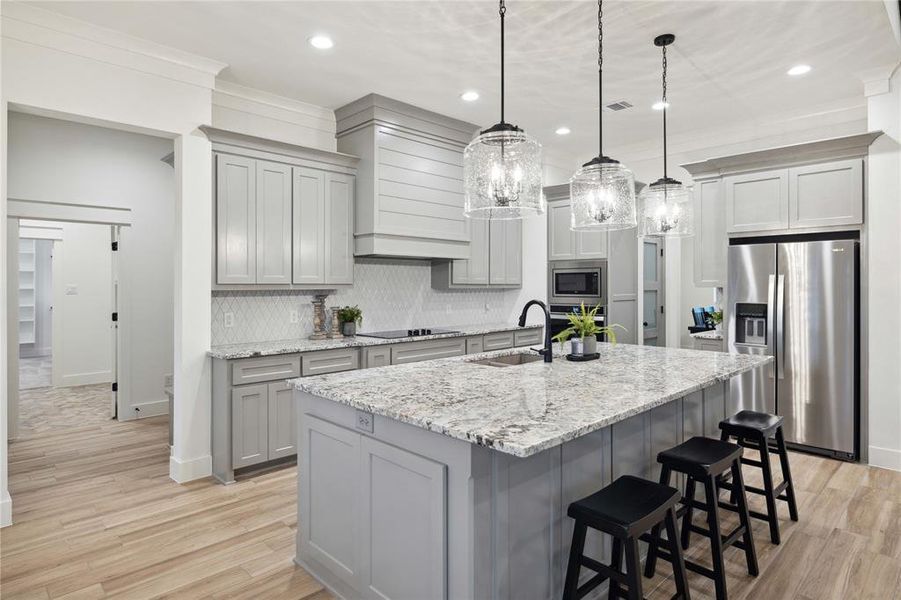Furnished interior view inside a new home in Vintage Oaks, Weatherford (Image 11).