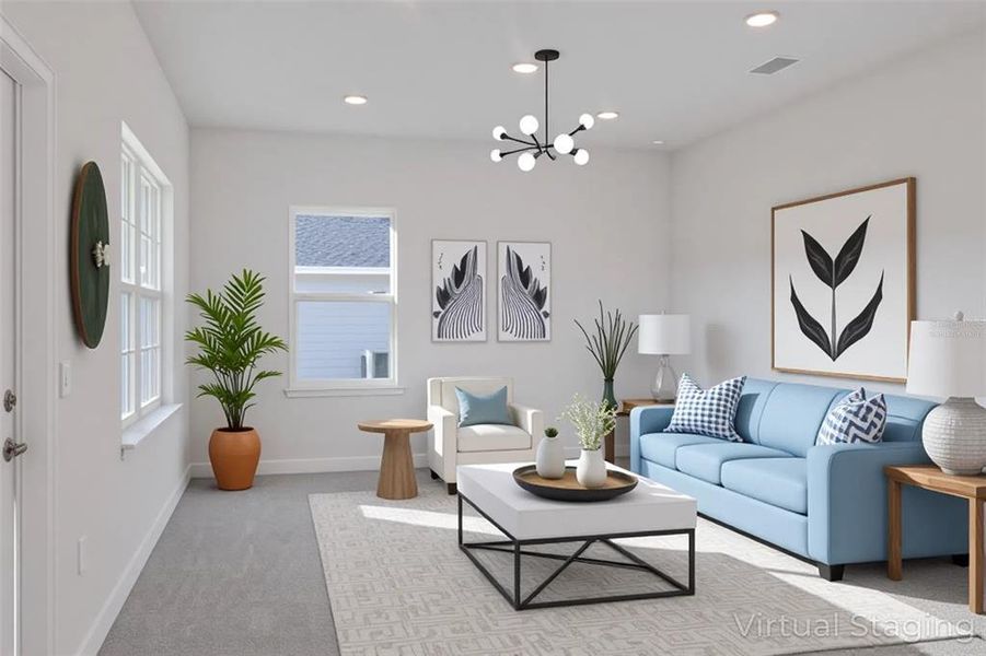 Furnished interior view inside a new home in Rolling Hills, Bell (Image 6).