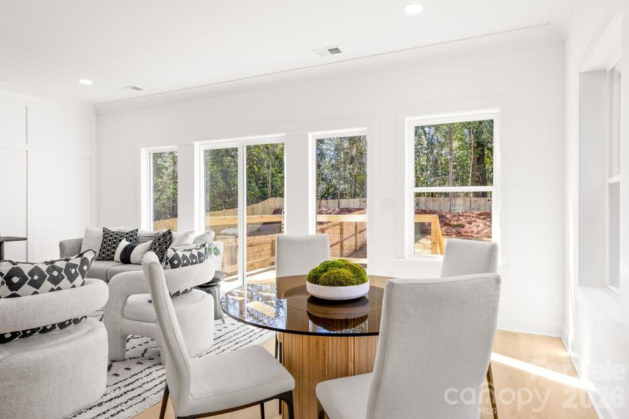 Furnished interior view inside a new home in , Charlotte (Image 11). Furnished interior view inside a new home in , Charlotte (Image 11).