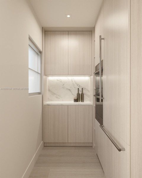 Furnished interior view inside a new home in , Miami Beach (Image 12).