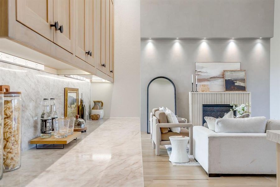 Furnished interior view inside a new home in , Weatherford (Image 13).