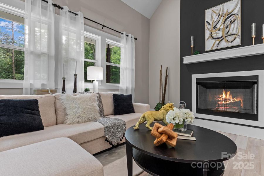 Furnished interior view inside a new home in , Iron Station (Image 11).