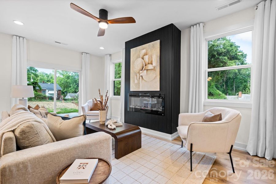 Furnished interior view inside a new home in , Charlotte (Image 7).