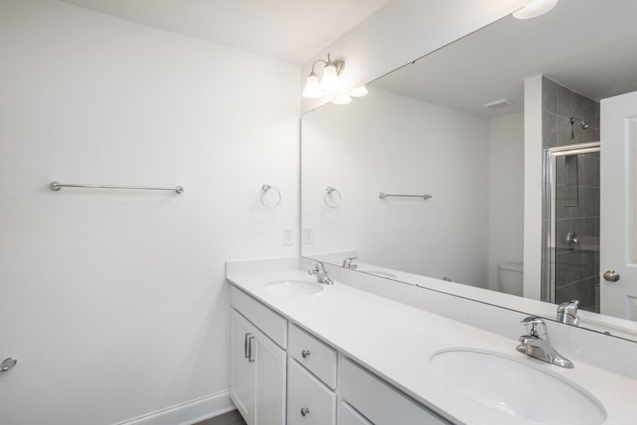 Furnished interior view inside a new home in Enclave at Traditions Townhomes, Wake Forest (Image 9).